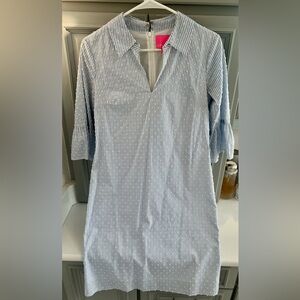 Lilly Pulitzer Blue and White Striped Dress